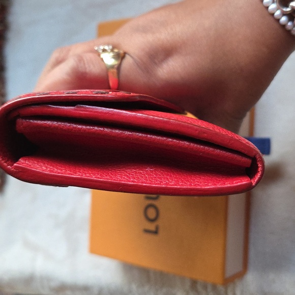 Louis Vuitton Empreinte Red Leather Wallet - Picture 4 of 9